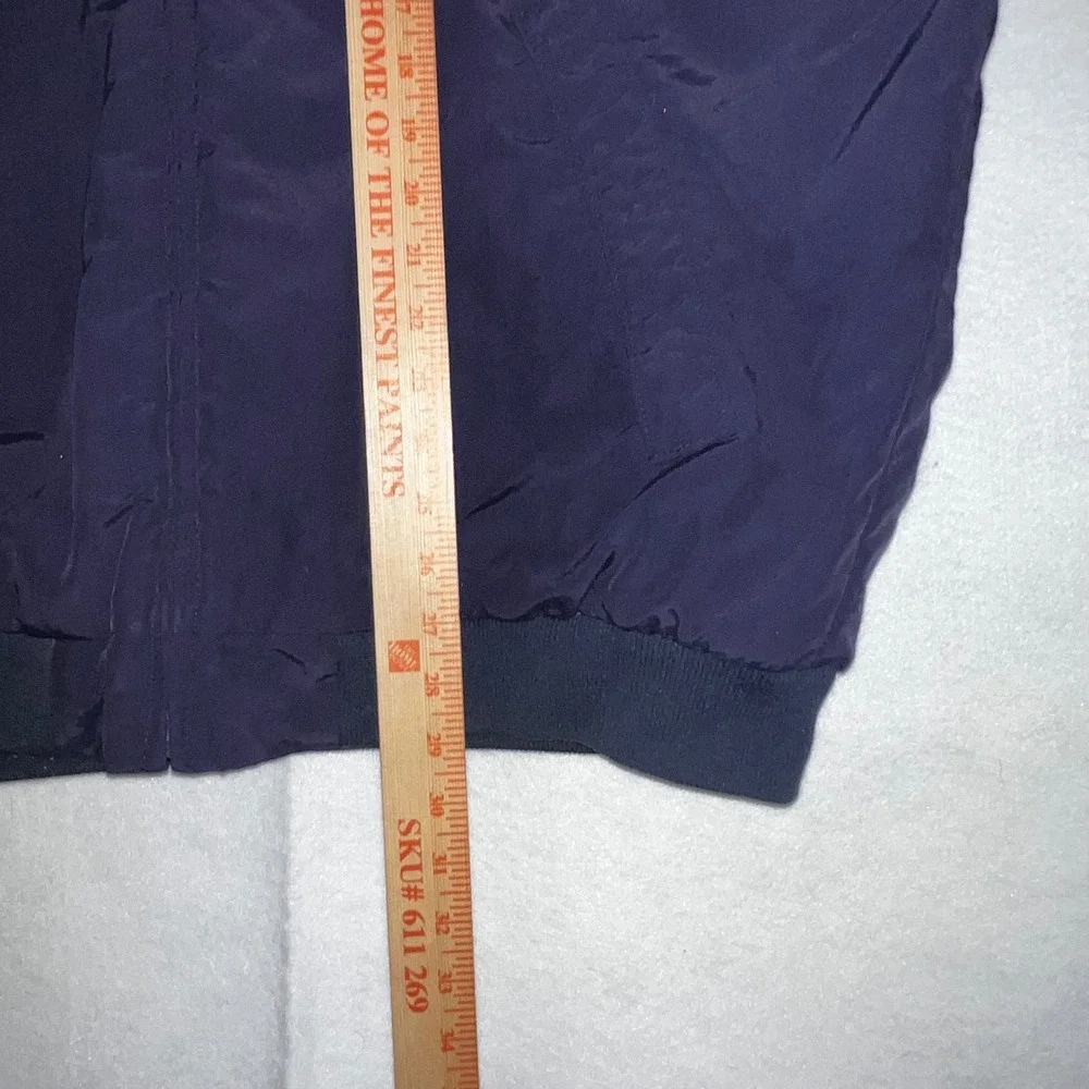 J.Crew Vintage Oarsman Nylon Fleece Lined Bomber Jacket Mens XLT Made in USA